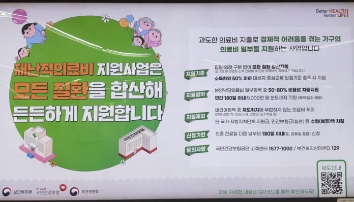 보건복지부, 국민건강보험, 복권위원회 , 재난적의료비지원